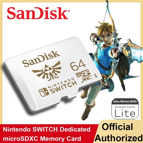 Sandisk For Nintendo Switch Microsdxc Card Memory Cards 64gb 128gb 256g ...