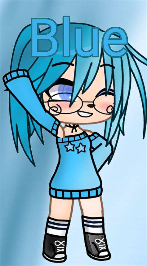 Download Gacha Club Blue Wallpaper | Wallpapers.com