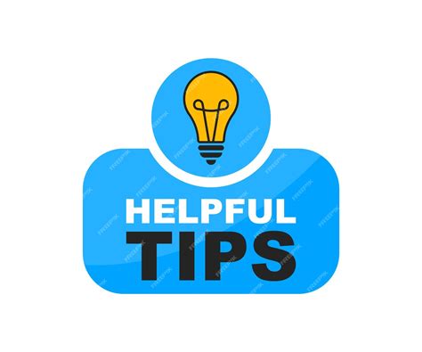 Premium Vector | Helpful tips logo with light bulb Helpful tips badge