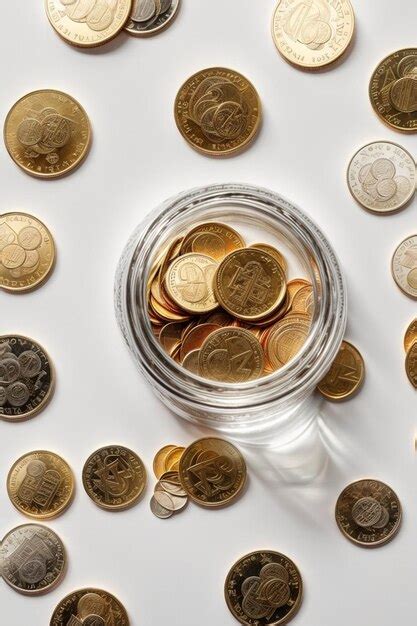 Premium AI Image | photo coin in jar