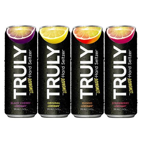 TRULY Lemonade Hard Seltzer Variety, 12 PACK, 12oz beer cans, Gluten ...