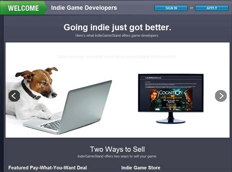 IndieGameStand Launches Dedicated Storefront for Indie Games! | GearDiary