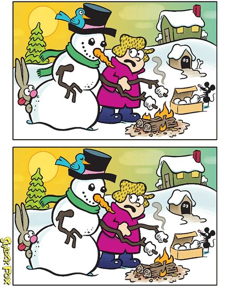 Spot the six differences between the two panels! Reply,