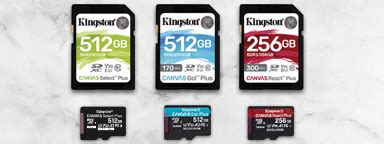 A Guide to SD and microSD Card Types - Kingston Technology