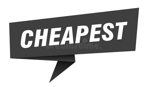 Cheapest Banner. Cheapest Speech Bubble, Label, Sticker, Sign Template ...