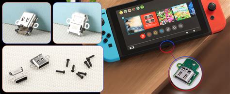 Amazon.com: 2 Pack for Nintendo Switch Charging Port Replacement For ...