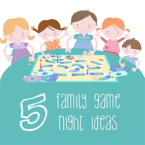 Family Game Night Clip Art