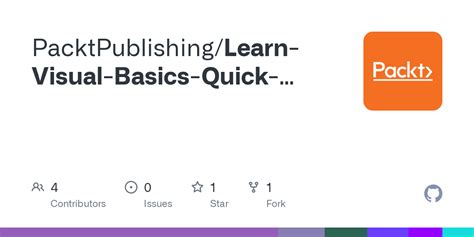 GitHub - PacktPublishing/Learn-Visual-Basics-Quick-Start-Guide-