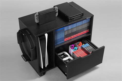 Bauhutte’s special cabinet for storing game consoles, controllers, and ...