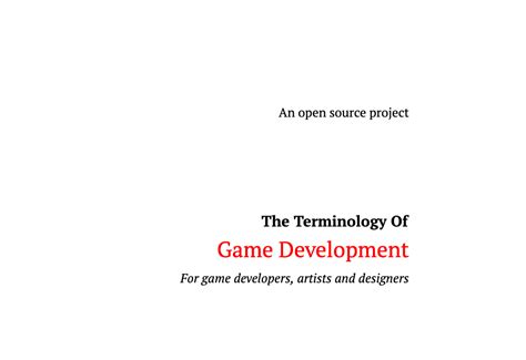 GitHub - AienTech/game-development-terminology: A dictionary made for ...
