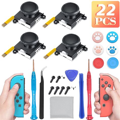 Amazon.com: (4 Pack)Joycon Joystick Replacement,Original Replacement ...