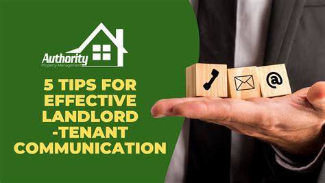 5 Tips for Effective Landlord -Tenant Communication