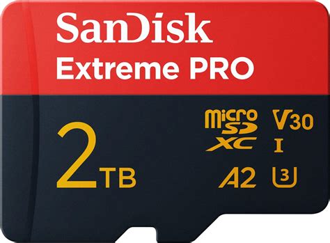 SanDisk 2TB Extreme PRO microSDXC Card, + SD Adapter, (for Smartphones ...