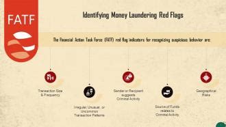 Identifying Money Laundering Red Flags Training Ppt PPT Sample