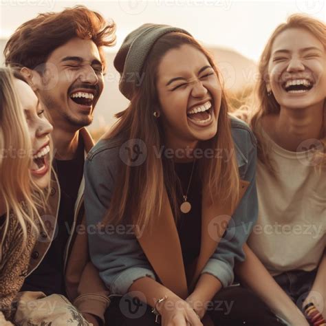 Photo of a group of friends laughing . World Laughter Day 22336160 ...