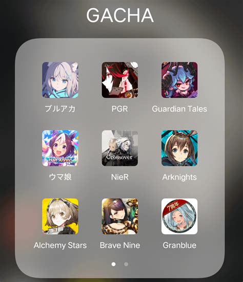 Rate your gacha games folder? : r/gachagaming