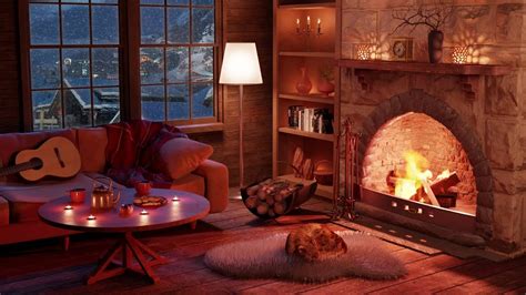 Cozy Winter Fireplace