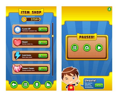 Premium Vector | Game user interface templates