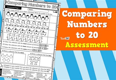 Comparing Numbers to 20 Assessment :: Teacher Resources and Classroom ...