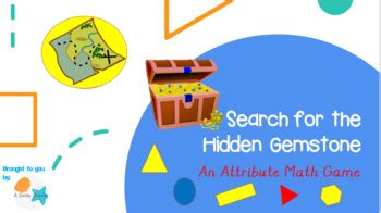 Search for the Hidden Gemstone - A Geometry Concept Review Game | TPT