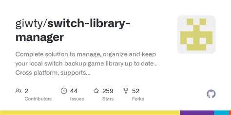 GitHub - giwty/switch-library-manager: Complete solution to manage ...