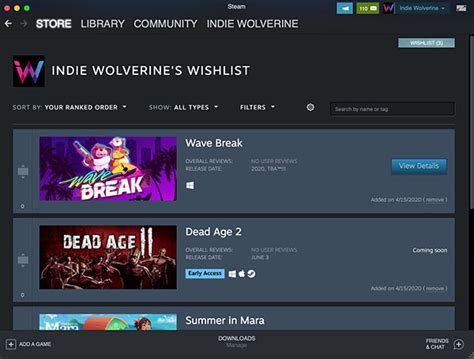 Steam Wishlists: The Definitive Guide (2020) - Indie Wolverine