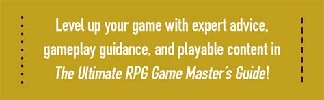 The Ultimate RPG Game Master&#039;s Guide: Advice and Tools to Help You Run ...