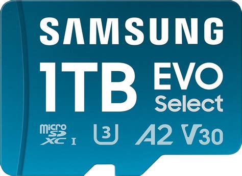 Amazon.com: Samsung EVO Select microSD Memory Card + Adapter, 1TB ...