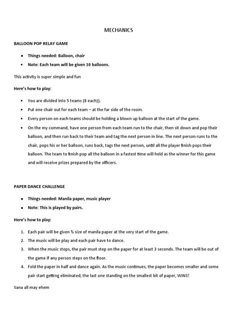 Game Mechanics | PDF