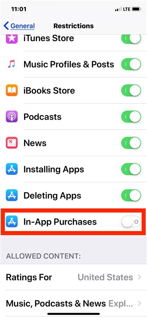 Disable In App Purchases for the iOS App Store on iPhone / iPad