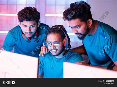 Team Gamers Discussing Image &amp; Photo (Free Trial) | Bigstock