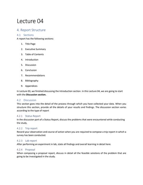 SOLUTION: Lecture 04 a comprehensive guide to report writing ...