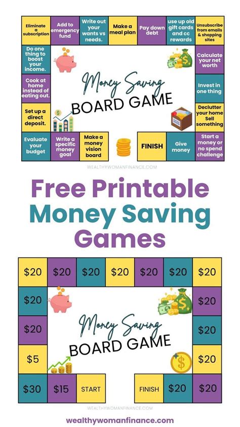 Money Saving Games Free Printable For Adults. Games For Saving Money ...