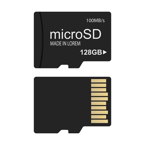 Micro sd card vector design illustration isolated on white background ...