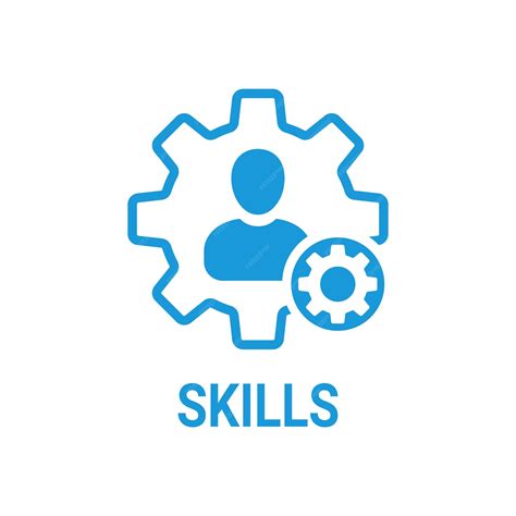 Premium Vector | Skills icon with settings sign Skills icon and ...