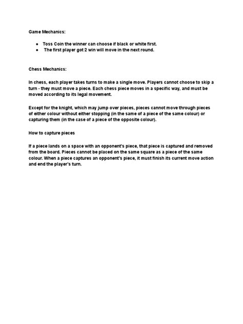 Game Mechanics | PDF | Chess | Board Games