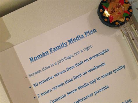 Creating a Family Media Use Plan