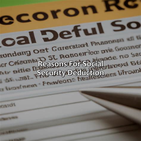 What Is Social Security Deduction? - Retire Gen Z