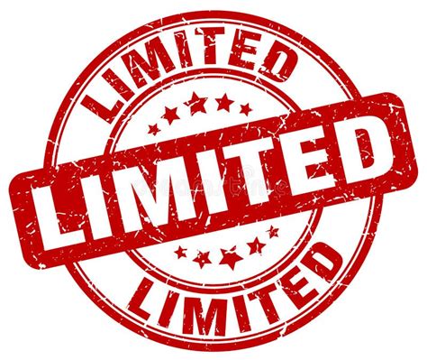 Limited red stamp stock vector. Illustration of stamp - 119333968