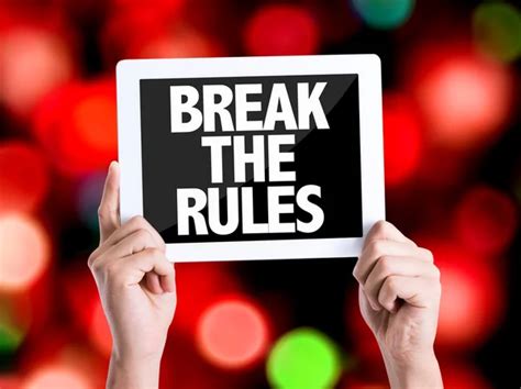 Break rules Stock Photos, Royalty Free Break rules Images | Depositphotos