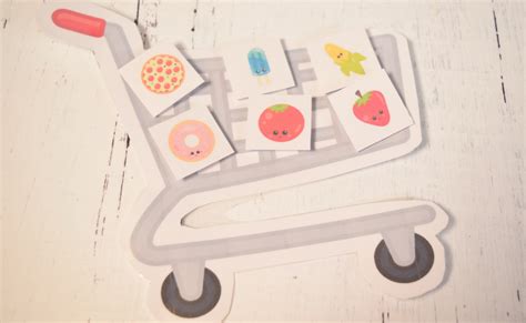 Free Preschool Grocery Store Printable Game | The TipToe Fairy