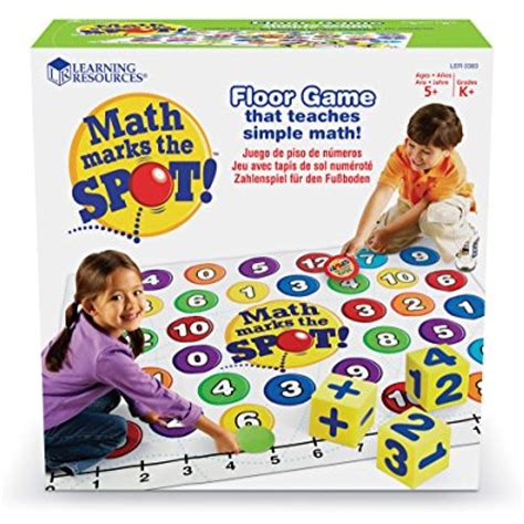 Learning Resources Math Marks The Spot Floor Game, Homeschool, Number ...