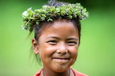 Premium Photo | Portrait of a child playing outdoors