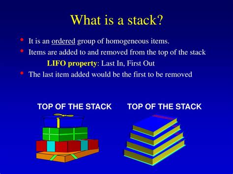 PPT - Stacks PowerPoint Presentation, free download - ID:6897326