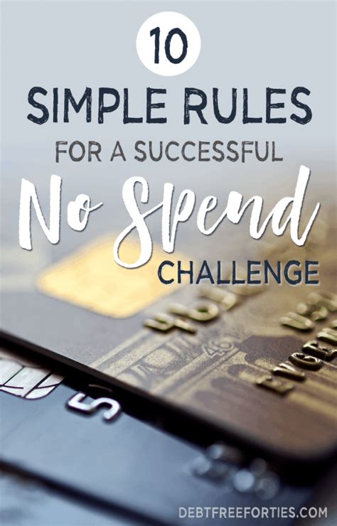 10 Simple Rules for a No Spend Challenge - Debt Free Forties