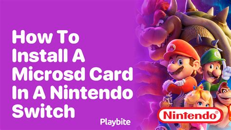 How to Install a MicroSD Card in a Nintendo Switch - Playbite