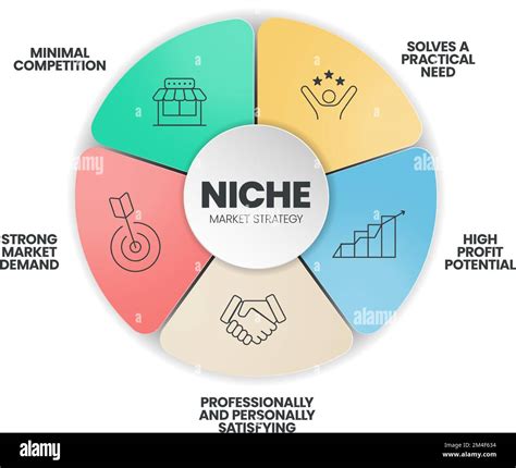 Niche Market Strategy infographic presentation template with icons such ...