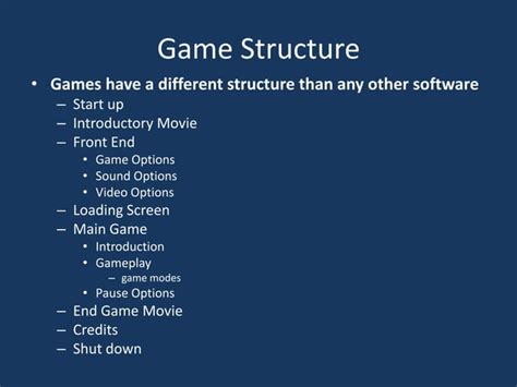 An Introduction To Game development | PPSX