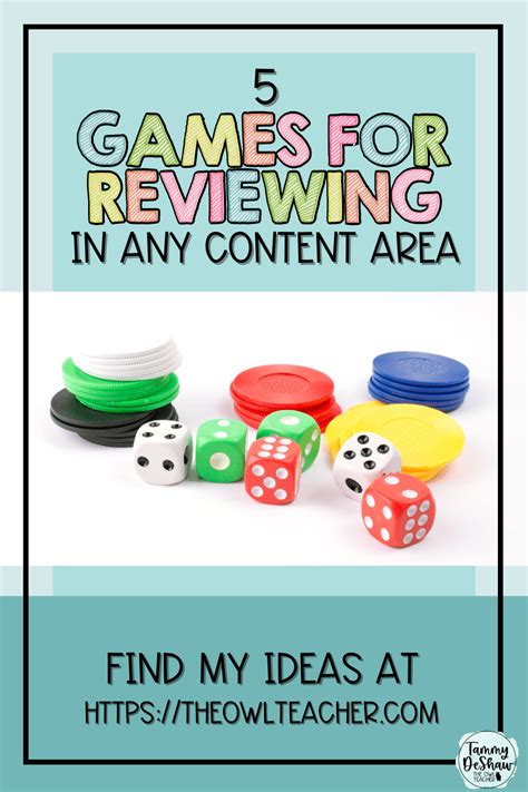 5 Games for Reviewing Any Content - The Owl Teacher by Tammy DeShaw