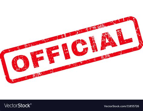 Official Rubber Stamp Royalty Free Vector Image